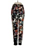 Aqua 100% Polyester Floral Black Casual Pants Size S - photo 1