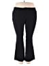 Chaps Solid Black Active Pants Size 16W - photo 1
