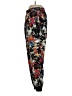 Aqua 100% Polyester Floral Black Casual Pants Size S - photo 5