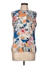 Rose + Olive Blue Sleeveless Blouse Size L - photo 1