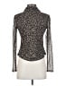 Sanctuary Animal Print Brown Long Sleeve Blouse Size XXS - photo 2