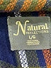Natural Reflections 100% Viscose Blue Poncho Size L - photo 6