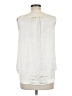 Theory Ivory Sleeveless Button-Down Shirt Size M - photo 2