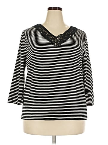 Chaps 3/4 Sleeve Top (view 1)