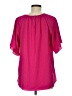 CeCe Pink Short Sleeve Blouse Size M - photo 2