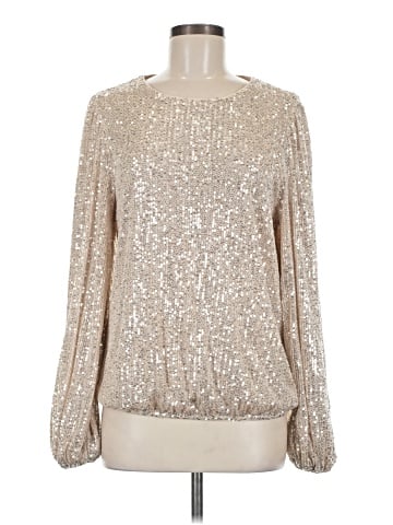 Flat White Long Sleeve Blouse (view 1)