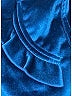 Self-Portrait Metallic Blue Board Shorts Size 6 - photo 5