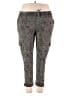 J.Jill Camo Gray Cargo Pants Size L - photo 1