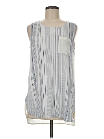 Rose + Olive Sleeveless Blouse (view 1)