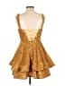 Unbranded Stars Gold Cocktail Dress Size 10 - photo 2