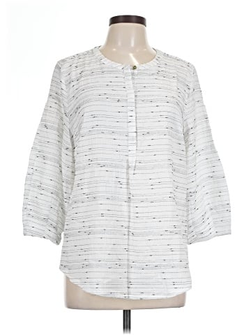 Liz Claiborne 3/4 Sleeve Button-Down Shirt (view 1)