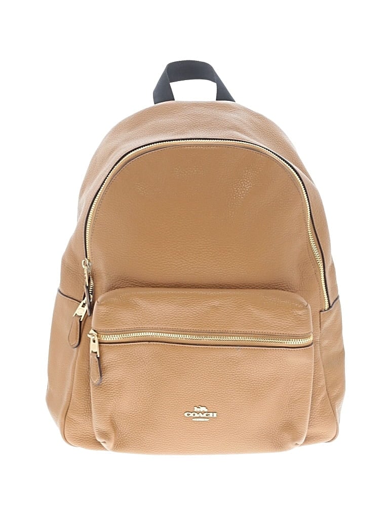 Pre-owned Coach Backpack In Tan