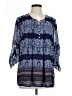 Pale Sky 100% Polyester Blue 3/4 Sleeve Blouse Size L - photo 1