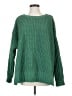 American Eagle Outfitters 100% Polyester Solid Green Pullover Sweater Size S - photo 1