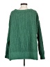 American Eagle Outfitters 100% Polyester Solid Green Pullover Sweater Size S - photo 2