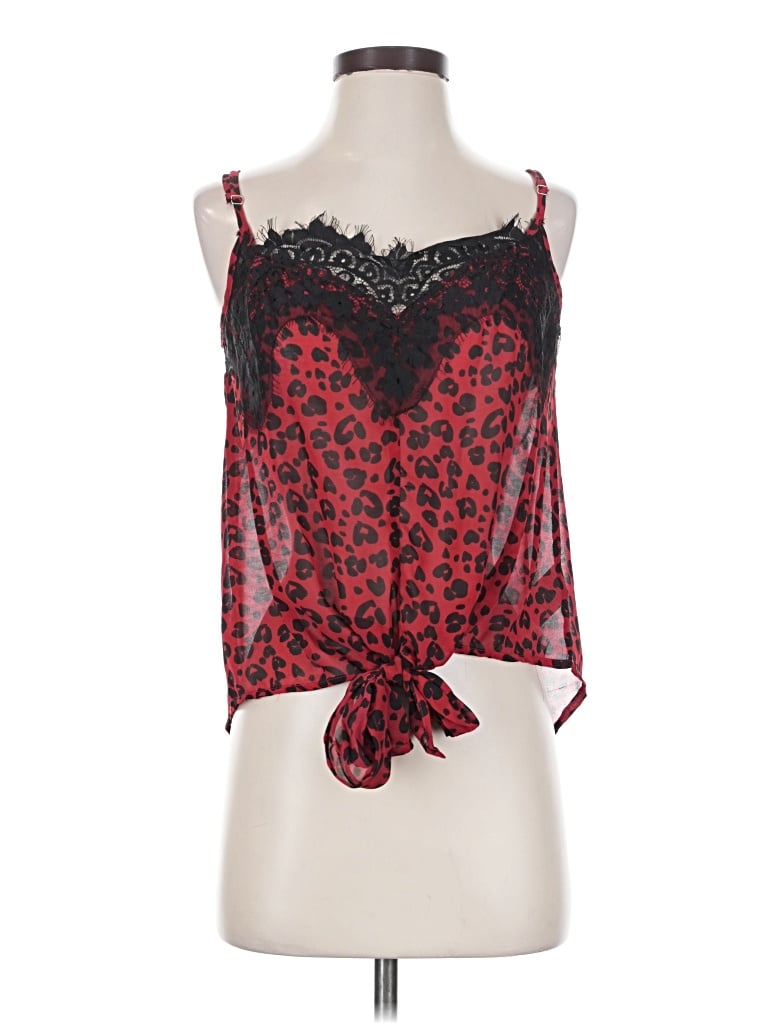 Pre-owned Umgee Tank Top Red Strapless Neckline Tops