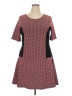 Simplee Polka Dots Burgundy Casual Dress Size 18 - photo 1
