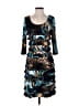 Frank Lyman Design Print Teal Cocktail Dress Size 4 - photo 1