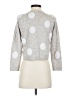 Lumiere Polka Dots Silver Pullover Sweater Size S - photo 2