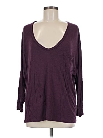 Bordeaux 3/4 Sleeve T-Shirt (view 1)