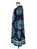 Luxology Print Blue Casual Dress Size M - photo 5