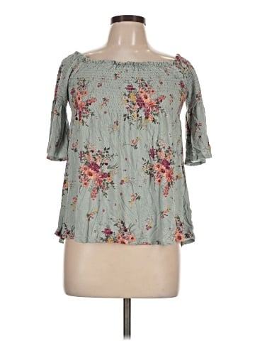 Rewind 3/4 Sleeve Blouse (view 1)