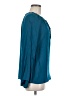 St. John's Bay 100% Rayon Teal Long Sleeve Blouse Size M - photo 4