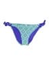 Hula Honey Argyle Blue Swimsuit Bottoms Size L - photo 1