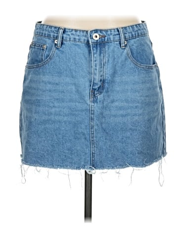 Beginning Boutique Denim Skirt (view 1)