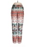 Velvet 100% Viscose Print Red Casual Pants Size M - photo 1