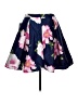 Sequin Hearts Floral Blue Casual Skirt Size 13 - photo 2