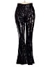 Anna-kaci 100% Polyester Stars Black Casual Pants Size S - photo 1