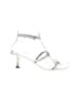 Sigerson Morrison 100% Leather Silver Sandals Size 6 1/2 - photo 1