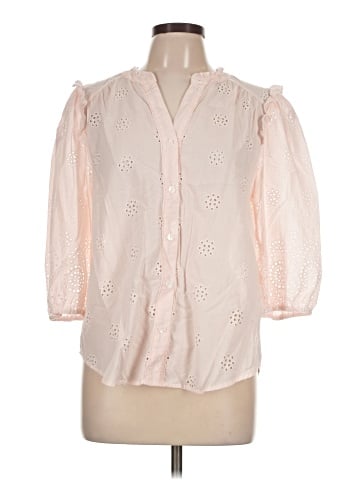 Ultra Pink 3/4 Sleeve Blouse (view 1)