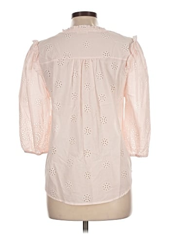 Ultra Pink 3/4 Sleeve Blouse (view 2)