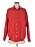 Maurices 100% Cotton Red Long Sleeve Button-Down Shirt Size M (estimated) - photo 1