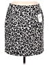 Halogen Animal Print Gray Casual Skirt Size 8 - photo 1