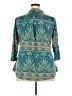 Bepei Paisley Teal 3/4 Sleeve Blouse Size 2X - photo 2