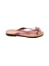 Assorted Brands 100% Leather Pink Flip Flops Size 6 - photo 1