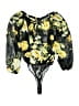 rue21 100% Polyester Yellow Black 3/4 Sleeve Blouse Size S - photo 1