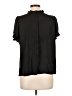 T Tahari 100% Polyester Black Short Sleeve Blouse Size L - photo 2