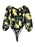 rue21 100% Polyester Yellow Black 3/4 Sleeve Blouse Size S - photo 2