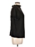 T Tahari 100% Polyester Black Short Sleeve Blouse Size L - photo 4