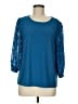 CeCe Blue 3/4 Sleeve Blouse Size M - photo 1