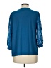 CeCe Blue 3/4 Sleeve Blouse Size M - photo 2