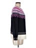 Talbots Print Purple Pullover Sweater Size M - photo 4