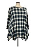 Larace Blue 3/4 Sleeve Blouse Size 5X - photo 1