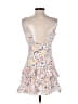 Aqua Paisley White Cocktail Dress Size M - photo 2