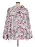 Torrid 100% Polyester Floral Pink Long Sleeve Blouse Size 5X Plus (6) - photo 1