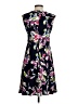 Wisp Print Black Cocktail Dress Size 2 - photo 2